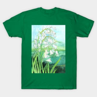 Bluebells watercolour painting T-Shirt